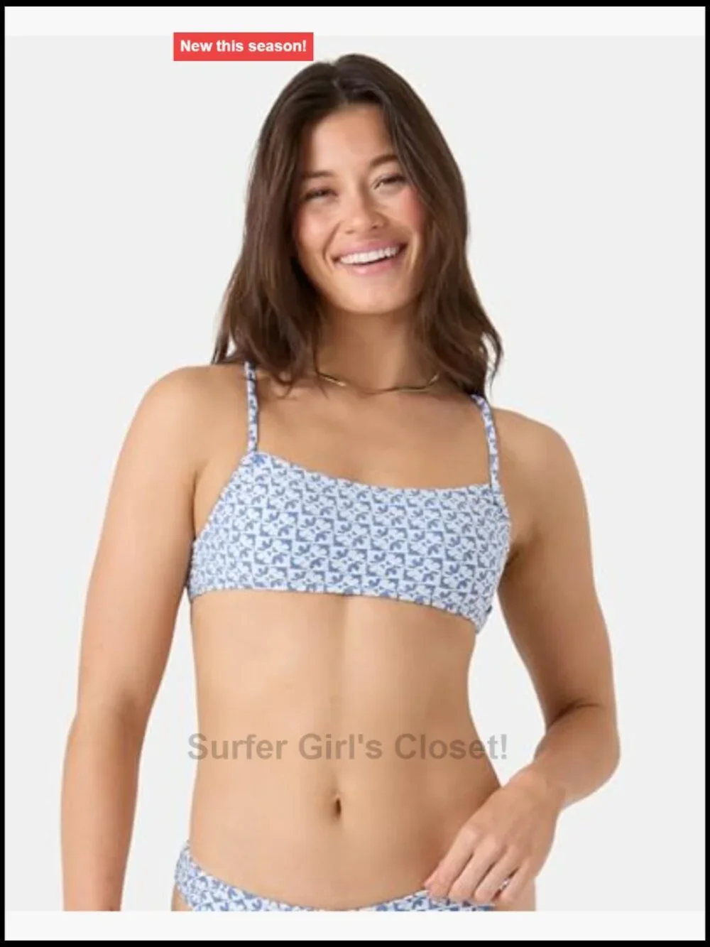 Bralette Bikini Top – Quick-Dry, Removable Pads, UPF 50+